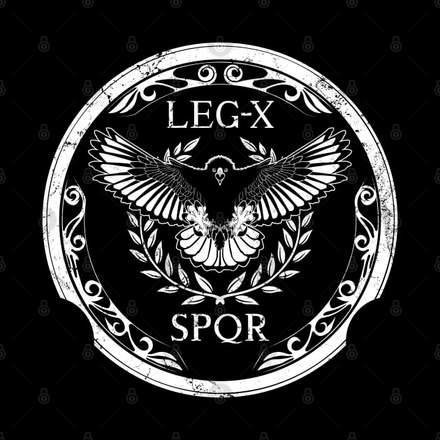 Legio X Equestris Roman Legionary Emblem by NicGrayTees