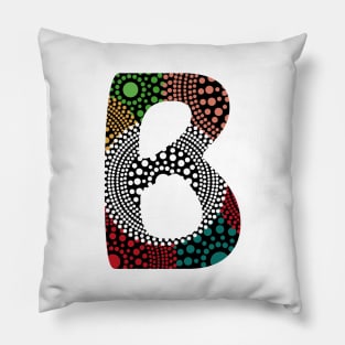 B Aboriginal Art Pillow