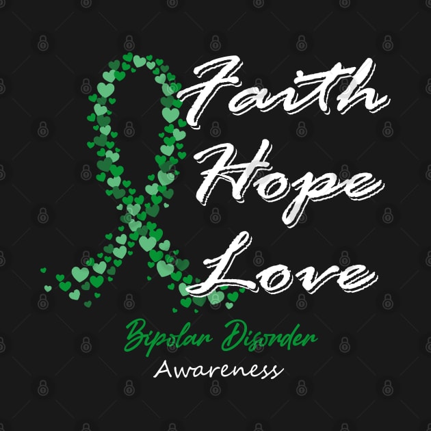 Bipolar Disorder Awareness Faith Hope Love - In This Family We Fight Together by BoongMie