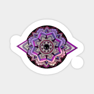 Purple Portal Mandala Magnet