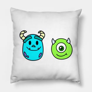 Monsters Inc Chibi Mike and Sulley Pillow