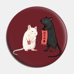 2020 year of the rat Pin