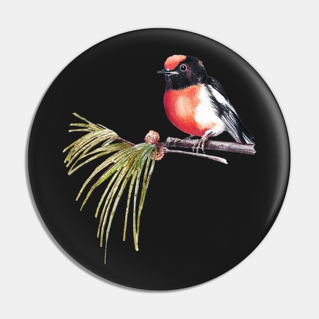 Scarlet Robin Pin by PollaPosavec