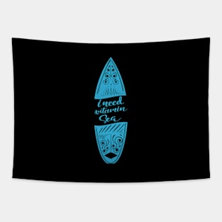 'I Need Vitamin Sea' Ocean Conservation Shirt Tapestry