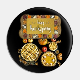 Happy Thanksgiving (pies) Pin