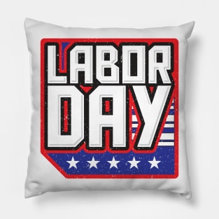 USA Labor Day Pillow