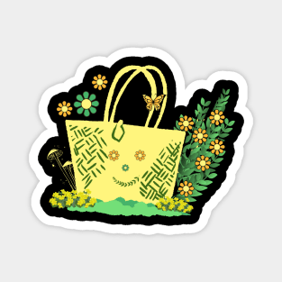 floral handbag Magnet