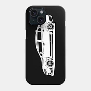 Subie classic white print Phone Case