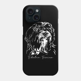 Tibetan Terrier dog lover portrait Phone Case