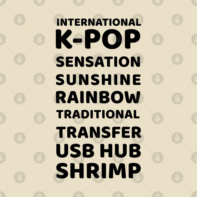 international kpop sensation sunshine rainbow traditional transfer usb hub shrimp bts by KPOPBADA