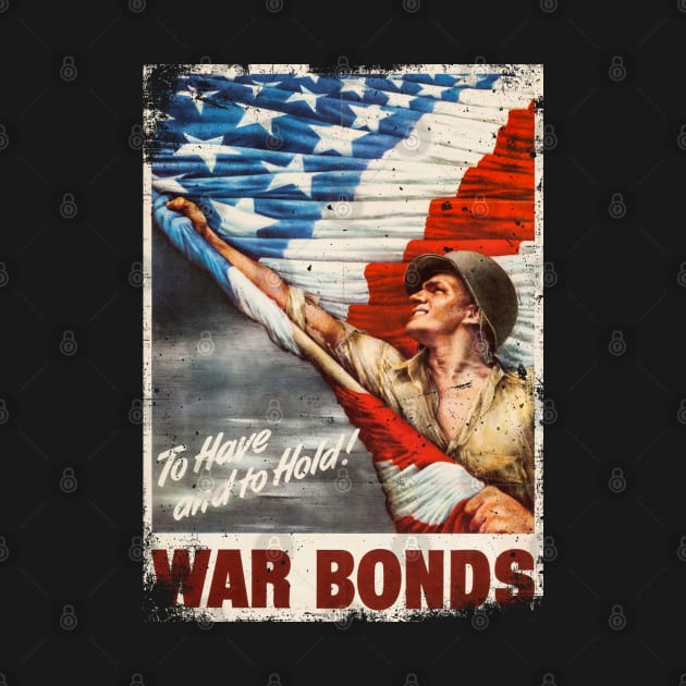 War Bonds WWII Poster Vintage by Jose Luiz Filho