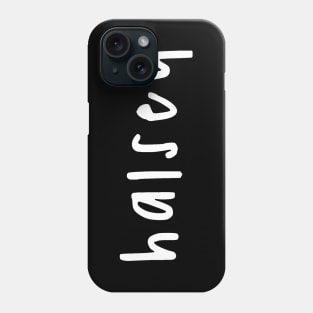 Manic white font Phone Case