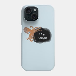 Introvert T-Shirt, Inking Squid Phone Case