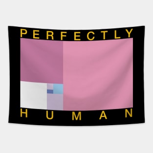 Perfectly Human - Bigender Pride Flag - Pink Main Tapestry