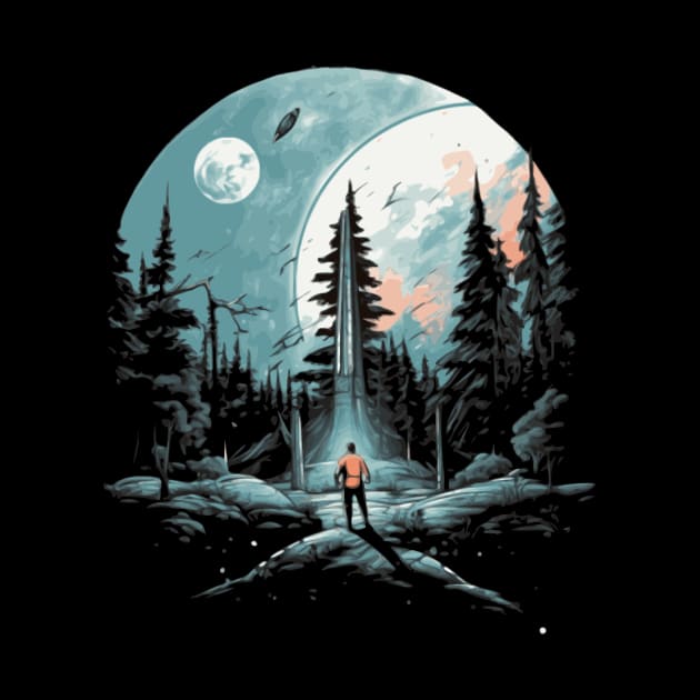 Journey to the moon, Sci Fi by Pixy Official