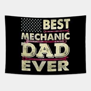 Best great Mechanic DAD ever Retro Car Lover Tapestry