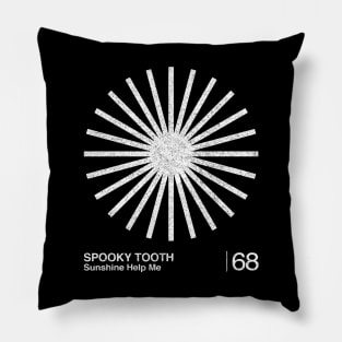 Spooky Tooth / Minimalist Graphic Artwork Design Pillow