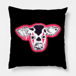 Punk Clown Cow Pillow