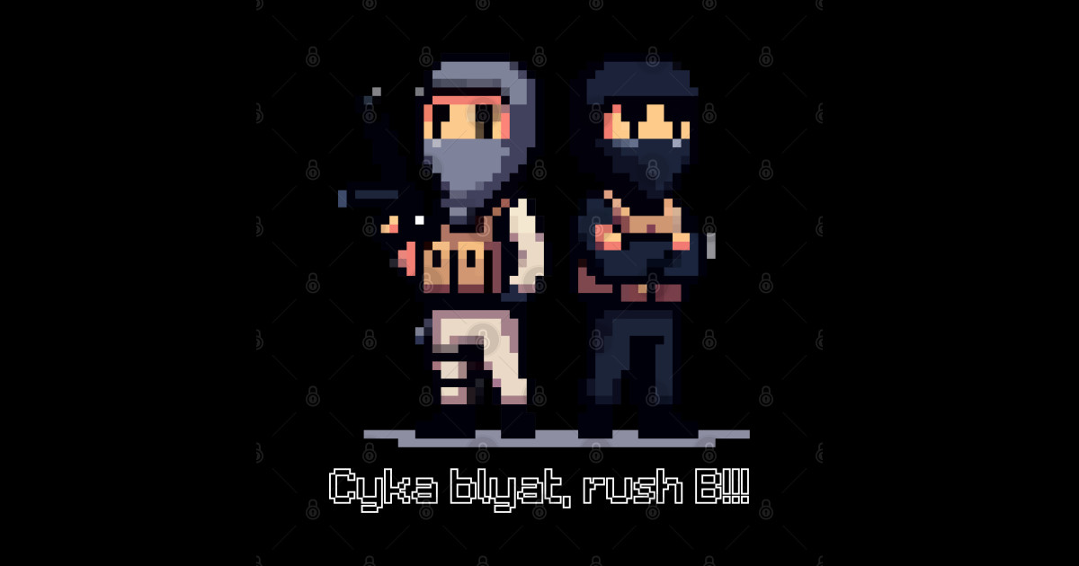 CS:GO Rush B Pixel Art - Counter Strike - Sticker | TeePublic