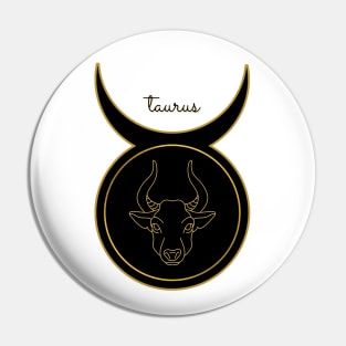 Taurus Astrological Zodiac sign Pin