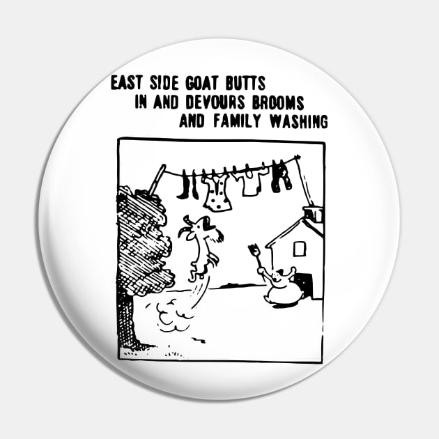 East Side Goat Butts In Pin by alexp01