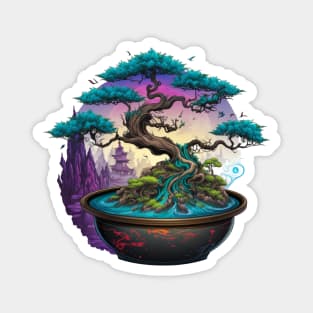 Bonsai World, Bonsai Tree Landscape Magnet