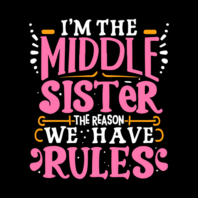 Middle sister i'm the reason we have rules funny Sibling by patrickadkins