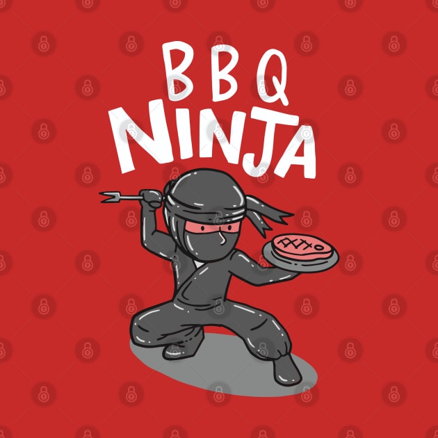 BBQ Ninja - Funny Grill Master Gift by Shirtbubble