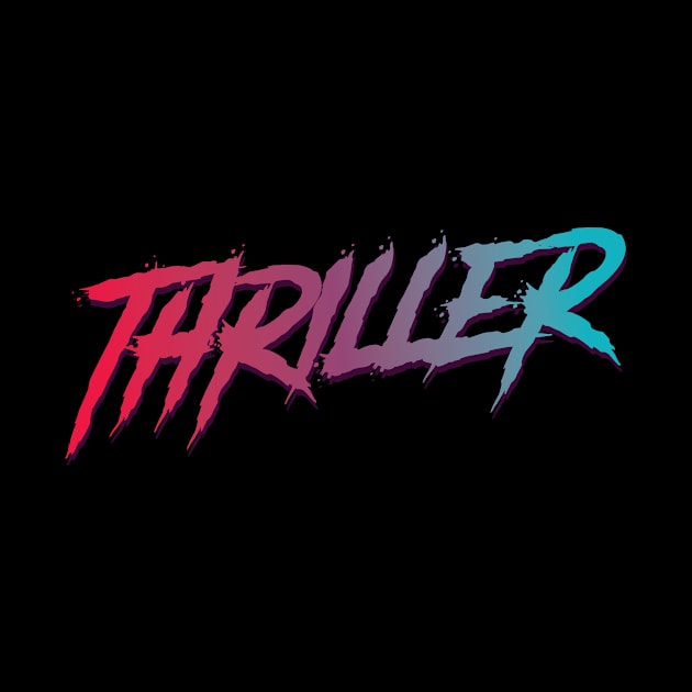 Thriller Typographic Design by petersarkozi82@gmail.com