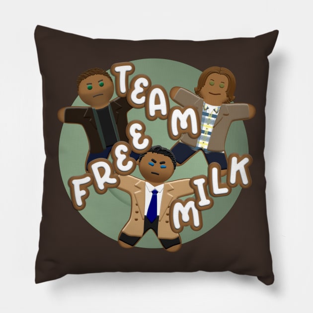 Team Free Milk Pillow by Porcupine8