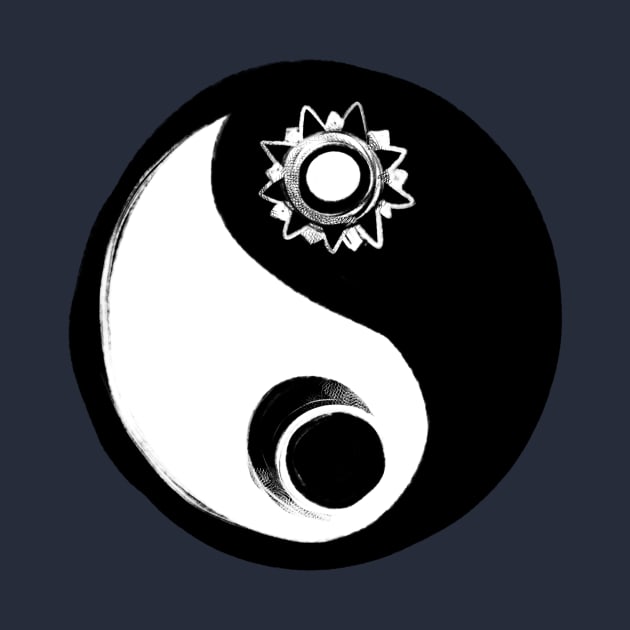 Yin Yang Balance Sun and Moon by bubbsnugg