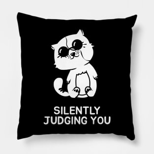 Silently judging you Pillow