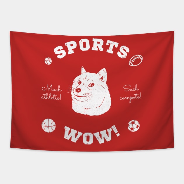 Sports Wow! Tapestry by Zachterrelldraws