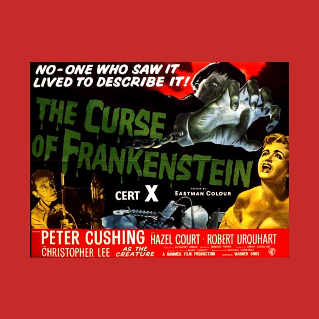 Classic Horror Movie Lobby Card - The Curse of Frankenstein by Starbase79