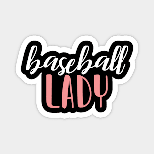 baseball  lady - baseball girl Magnet