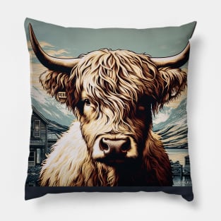 Highland Cow Pillow