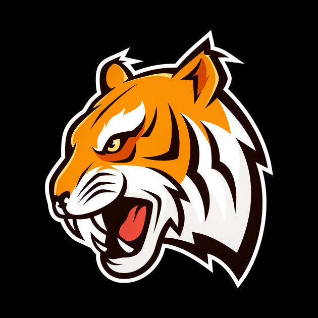 Tiger Head Mascot by PhotoSphere