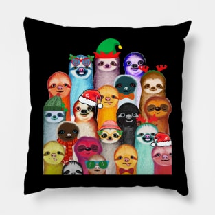 Christmas Sloths Pillow