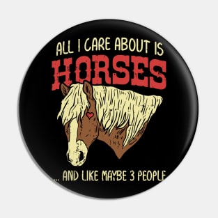 Horse riding Shirts Pony Lover Gift Pin