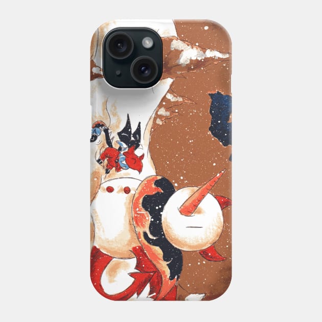 Underworld Snowman Phone Case by KristenOKeefeArt