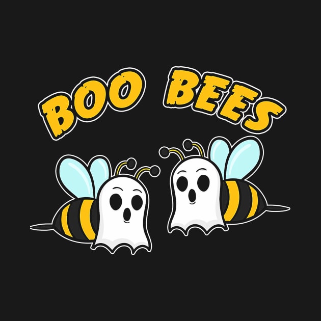 Halloween Ghost Bees Boo Bees by Tatjana  Horvatić