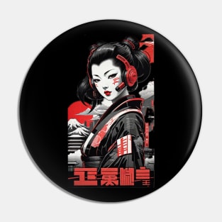 Futuristic Japanese Girl Style Pin