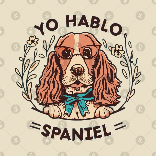 Funny Spanish Cocker Spaniel Yo Hablo Spaniel by SubtleSplit