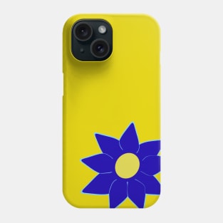 Blue clematis flower Phone Case