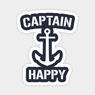 Nautical Captain Happy Personalized Boat Anchor Magnet