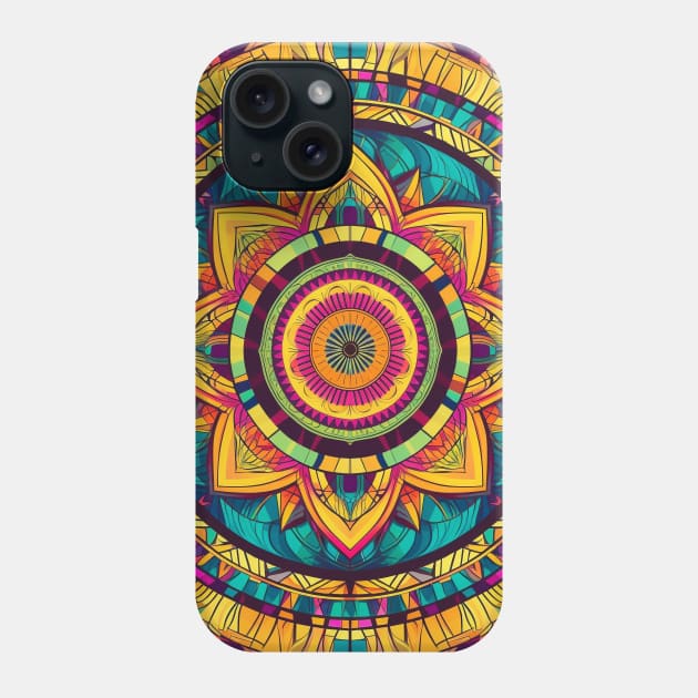 Soulful Expressions: Experience the Tranquility of Mandala Art Phone Case by Rolling Reality