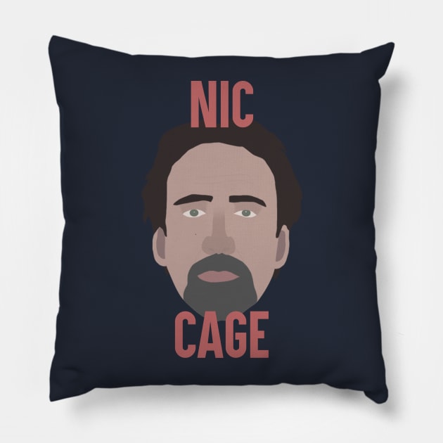 Nicolas Cage Head Pillow by JorisLAQ