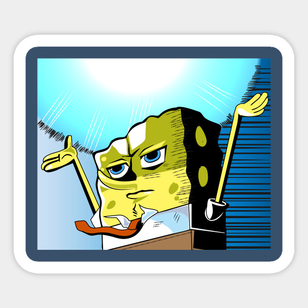 Super Saiyan Spongebob Spongebob Naklejka Teepublic Pl