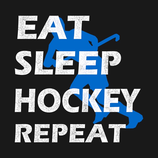 Eat sleep Hockey repeat hockey lovers fans t-shirt by DODG99