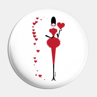 Queen Of Hearts Pin